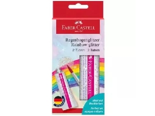 Faber-Castell: Ragasztó színes csillámokkal - 2 x 12 ml