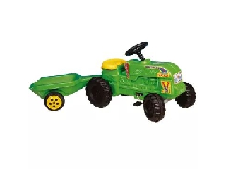 Farmer traktor utánfutóval - zöld