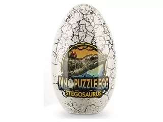 Fém dinótojás Sztegoszaurusz kirakóval 63db-os puzzle