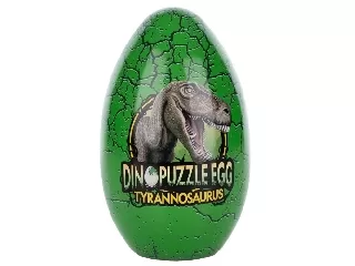 Fém dinótojás T-rex kirakóval 63 db-os puzzle