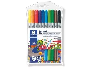 Filctoll készlet, 1-3 mm, kétvégű, kimosható, STAEDTLER 