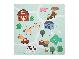 Fillikid szivacspuzzle szõnyeg Farm 93x93cm 6db 3307-01