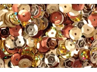 Flitter kerek 6 mm - symphony arany kb.: 5 g