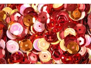 Flitter kerek 6 mm - symphony piros kb.: 5 g