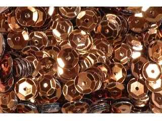 Flitter kerek 6mm bronz kb. 5g