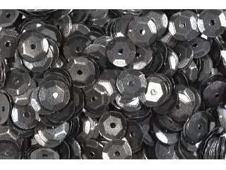 Flitter kerek 6mm fekete kb. 5g