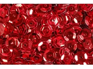 Flitter kerek 6mm piros kb. 5g