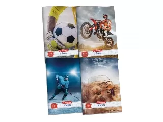 Herlitz: sportos sima füzet - A4-es, safari , 80-32