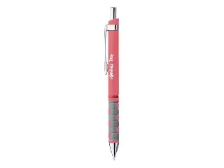 Golyóstoll, 0,8 mm, nyomógombos, tearózsa tolltest, ROTRING 