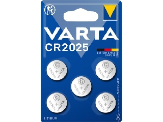 Gombelem, CR2025, 5 db, VARTA