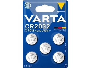 Gombelem, CR2032, 5 db, VARTA