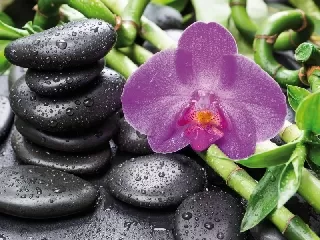 Gyémántfestés szett 30*40 cm  Spa hangulat orchideával