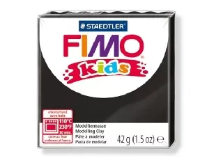 Gyurma, 42 g, égethető, FIMO fekete 