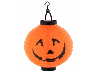 Halloween papírlampion LED fénnyel, 20 cm