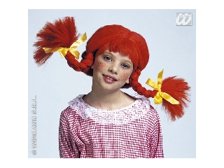 Harisnyás Pippi paróka (piros)