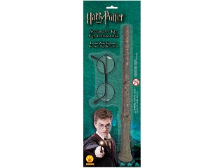 Harry Potter varázspálca és szemüveg