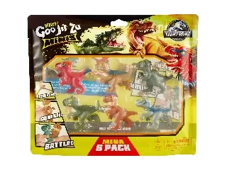 Goo Jit Zu: Jurassic World nyújtható mini akciófigura szett - 6 db-os