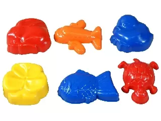Homokozó forma 6 darabos készlet - többféle