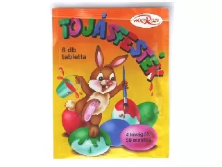 Húsvéti tojásfesték / 6 szín + matrica