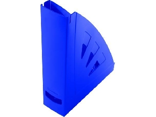 Iratpapucs, műanyag, 75 mm, VICTORIA OFFICE, kék