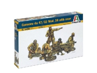 Italeri: Cannone da 47/32 Mod. löveg makett legénységgel, 1:35