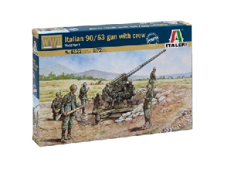 Italeri: II. világháborús olasz légvédelmi ágyú és kezelőszemélyzete, 1:72