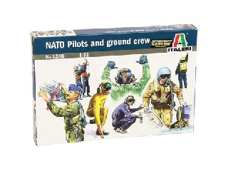 Italeri: NATO pilóták és kiszolgáló személyzet figurák, 1:72