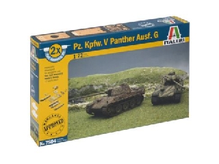 Italeri: Pz.Kpfw.V Panther Ausf. G harckocsi makett, 2 db-os - 1:72