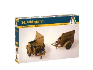 Italeri: Sd. Anhanger 51 Lőszerszállító pótkocsi makett, 1:35