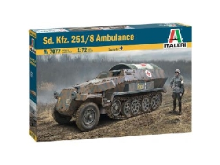 Italeri: Sd. Kfz. 251/8 Ambulance lövészpáncélos makett, 1:72