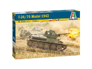 Italeri: T-34/76 Model 1943 tank makett, 1:72