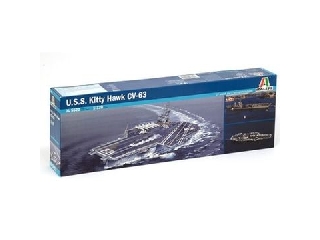 Italeri: U.S.S. Kitty Hawk CV-63 repülőgép hordozó makett, 1:720