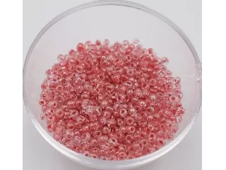 Kásagyöngy 2 mm 20 g átlátszó rózsaszín