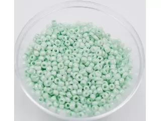 Kásagyöngy 2 mm 20 g halványzöld