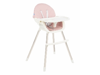 Kikkaboo etetõszék - 2in1 Nutri Steel  pink