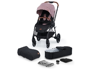 Kinderkraft babakocsi többfunkciós Evolution Cocoon 2in1 puha mózessel Mauvelous pink