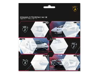 Lamborghini csomagolt füzetcímke (3x6 db)