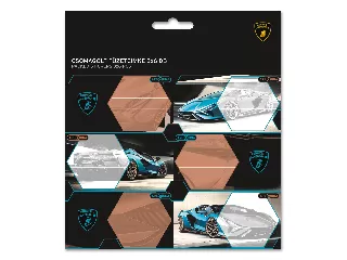 Lamborghini csomagolt füzetcímke (3x6 db)