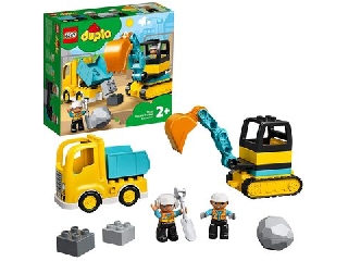 LEGO® DUPLO TOWN Teherautó és lánctalpas exkavátor 10931