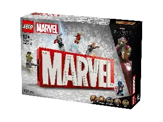 LEGO Super Heroes Marvel 76313 Marvel logó és Minifigurák