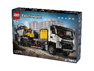 LEGO Technic 42175 Volvo Fmx teherautó és Ec230 elektromos markoló