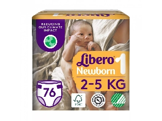 Libero Newborn 1 pelenka 2-5kg Jumbo Pack 76db