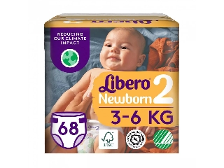 Libero Newborn 2 pelenka 3-6kg Jumbo Pack 68db