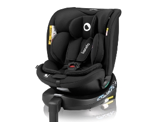 Lionelo gyerekülés Navy i-Size Isofix 360 fok 40-150 cm fekete-onyx