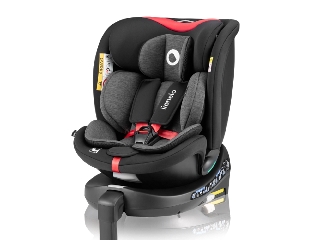 Lionelo gyerekülés Navy i-Size Isofix 360 fok 40-150 cm fekete-piros