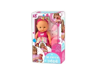 Loko baba 28 cm-es, bilivel és cumisüveggel