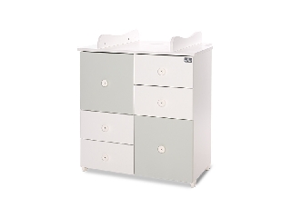 Lorelli Cupboard pelenkázó komód - White & Milky Green