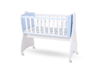 Lorelli First Dreams ringatható bölcső 105x55 - White / Baby Blue New