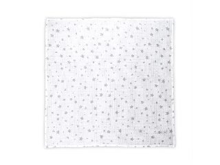 Lorelli Muszlin takaró 80x80 cm - White With Grey St