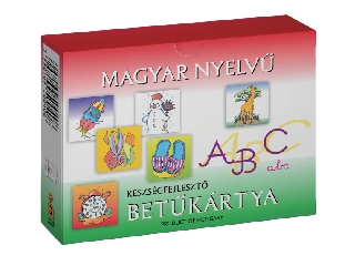 Magyar nyelvű betűkártya készségfejlesztő